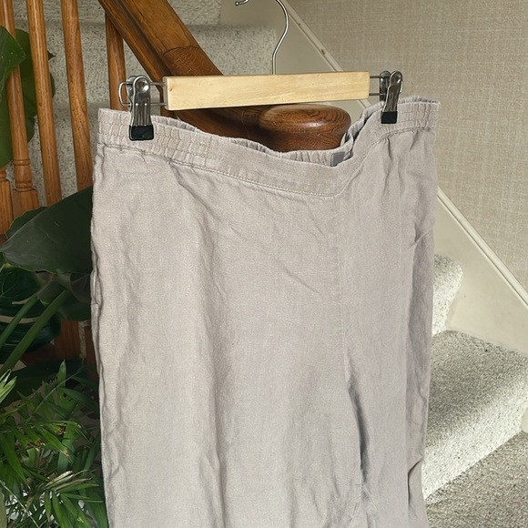 J Jill Casual Tan Linen Pants - Picture 2 of 9